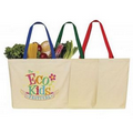 Cotton Tote Natual Color 13.5"H x 18" W x 3.5"L